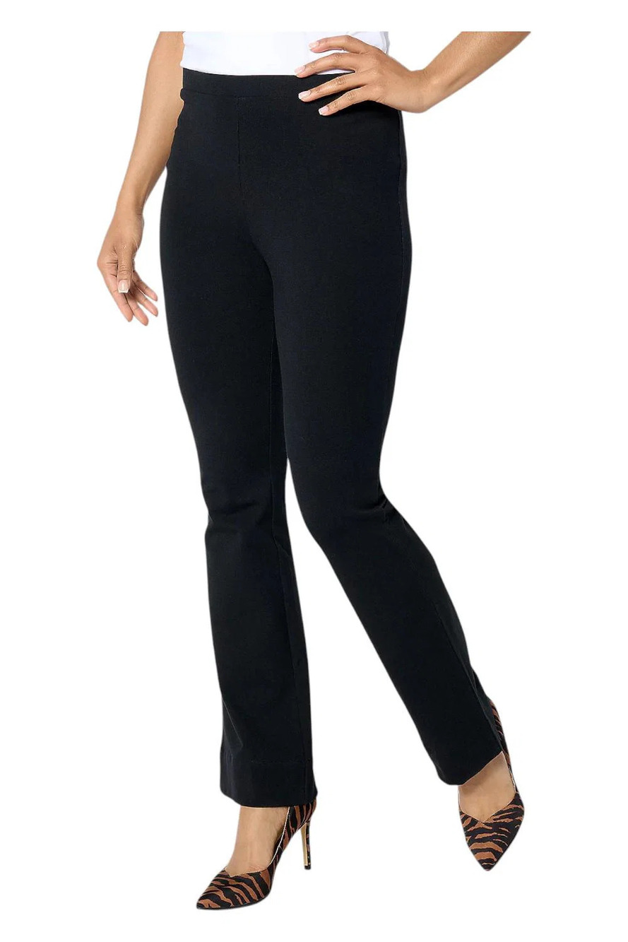 Women With Control Women's Knit Flare Pant Black - Regular